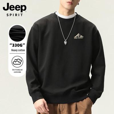 Мужская повседневная толстовка с круглым вырезом и графическим принтом JEEP SPIRIT