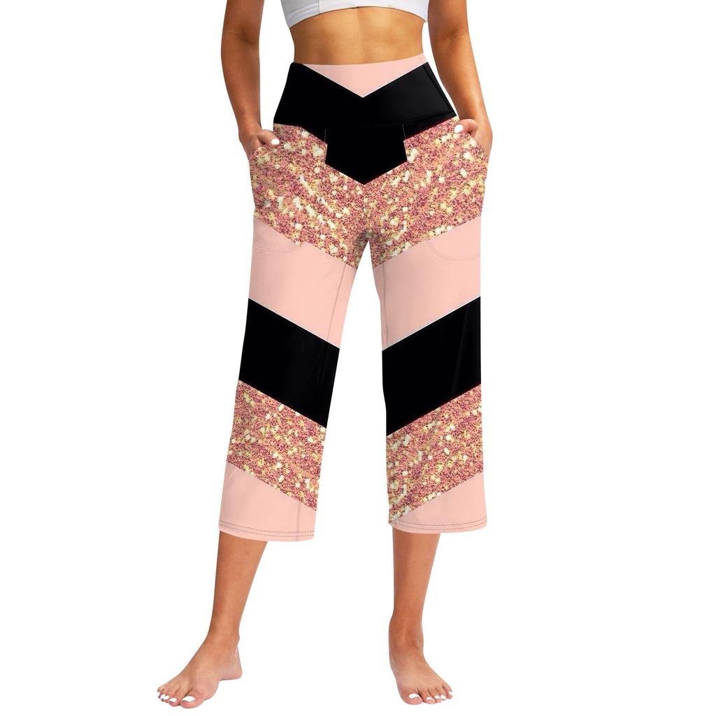 Женские повседневные брюки с карманами и высокой талией, спортивные штаны Seven Pants