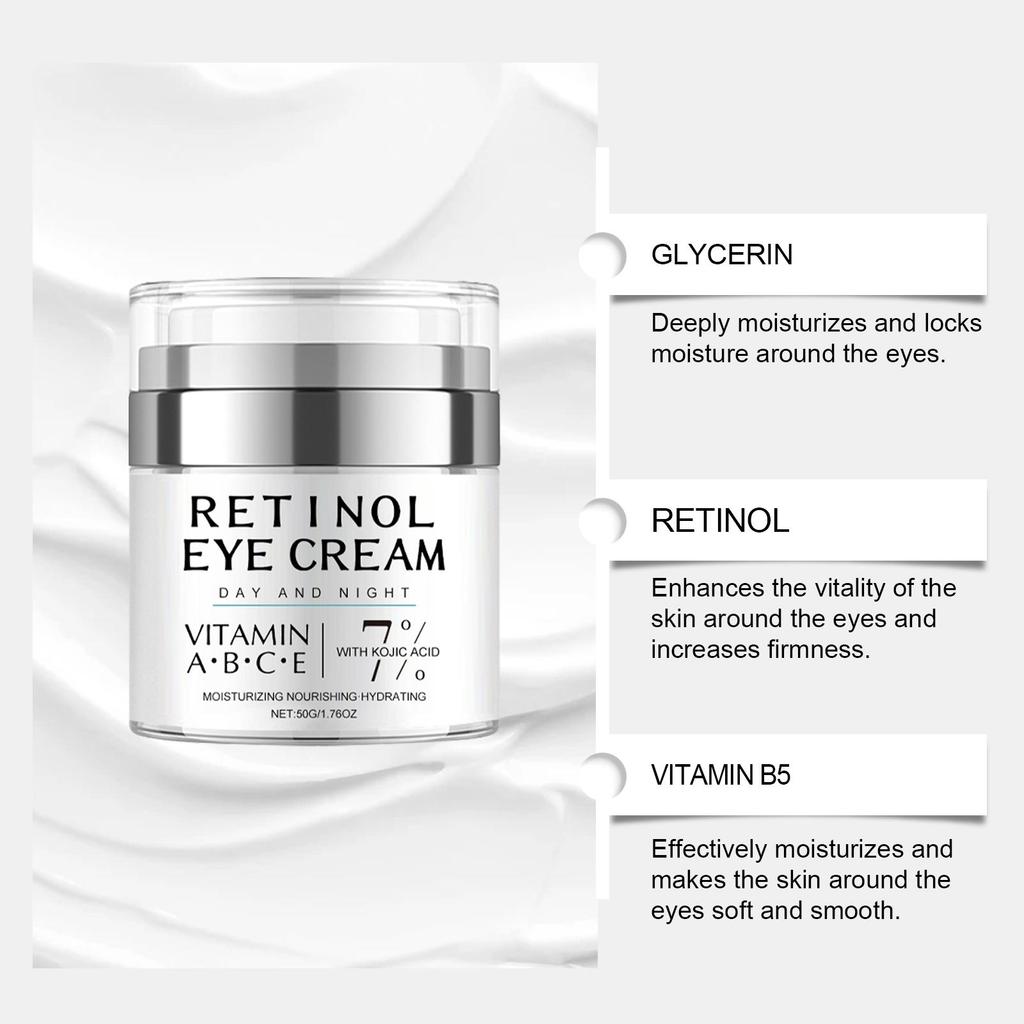 Retinol Firming Eye Cream Improve Drying Relieve Eye Bags Promoting Skin Microcirculation Inhibit Melanin Moisturizing Skin Care