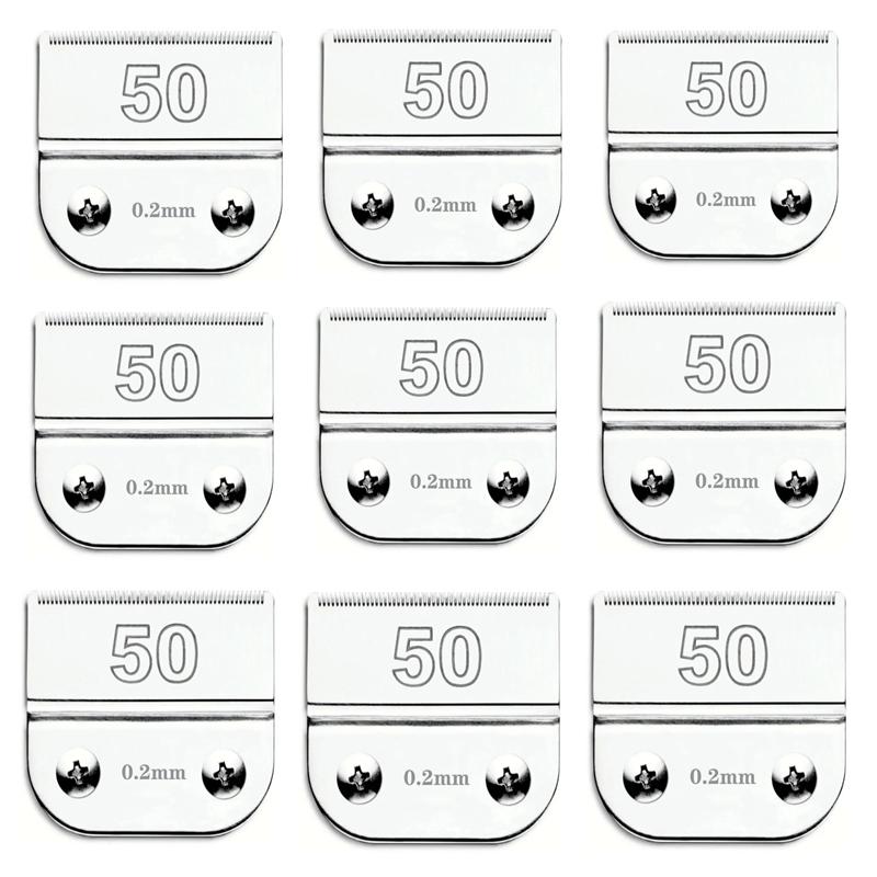 #50 Detachable Professional Pet Dog Grooming Blade For Most Andis, Oster A5, Wahl KM Animal Clippers, Cut Length 1/125' (0.20mm)