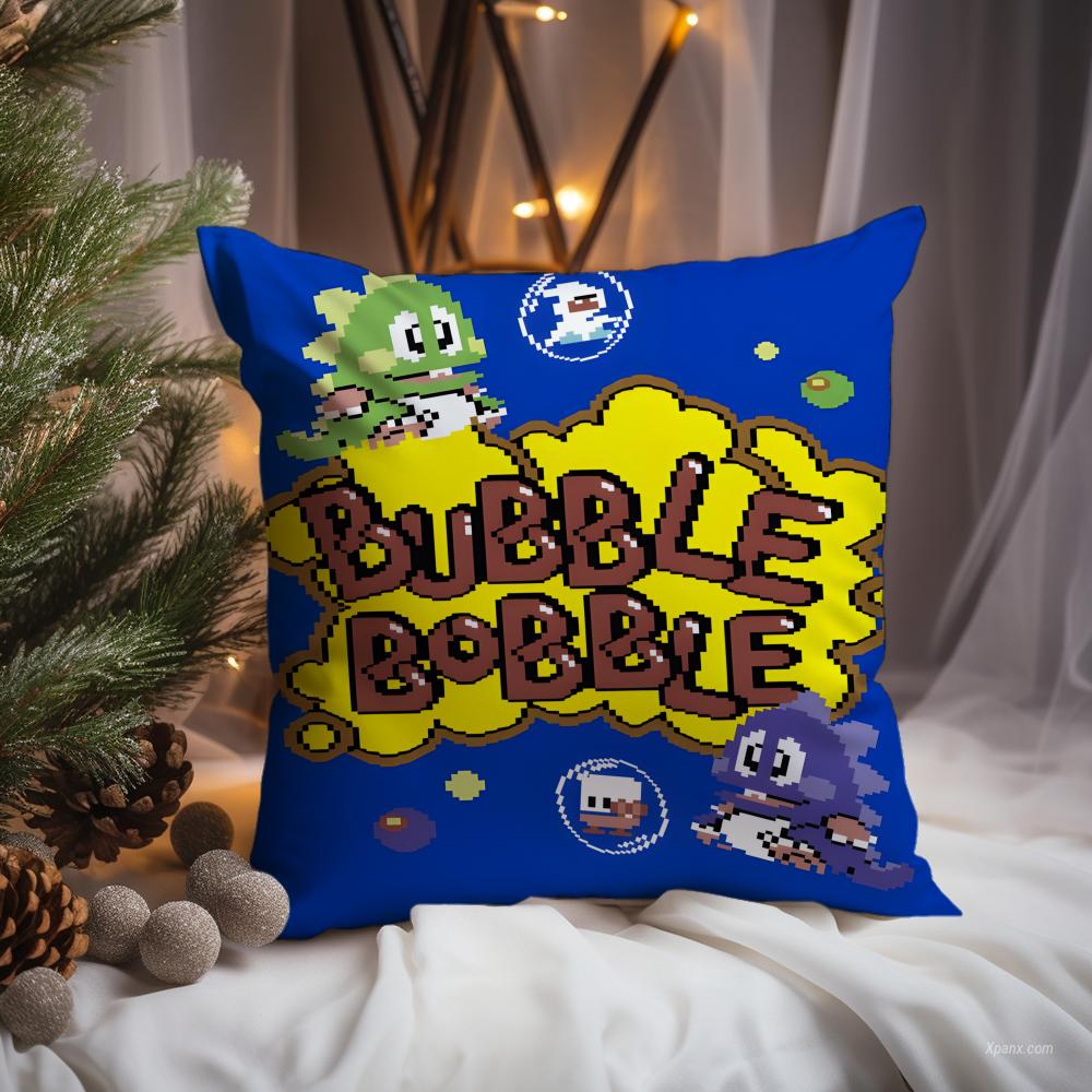 Горячая игра B-Bubble Bobble Наволочка Премиум Комфорт Двусторонняя Подушка - Дизайн Два в Одном Для Любой Комнаты и Салона Автомобиля