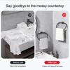 Кольцо для полотенец для ванной комнаты Настенный самоклеящийся держатель для полотенец для рук Установка без сверления Держатель для полотенец для хранения на кухне и в ванной комнате