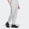 adidas Мужские вязаные спортивные штаны однотонные светло-серые с умеренной манжетой IP3927