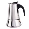 Stainless Steel Moka Pot Stovetop Espresso Maker Silver 7 Fl Oz 4 Cups Espresso