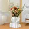 Abstract Face Shape Flower Pot Colorful Decorative Vase Ornament Hand-Painted Design Plant Pot Indoor Home Decor