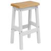 VidaXL High Bar Stool EKAI 2 pcs White 40 x 29 x 63 cm