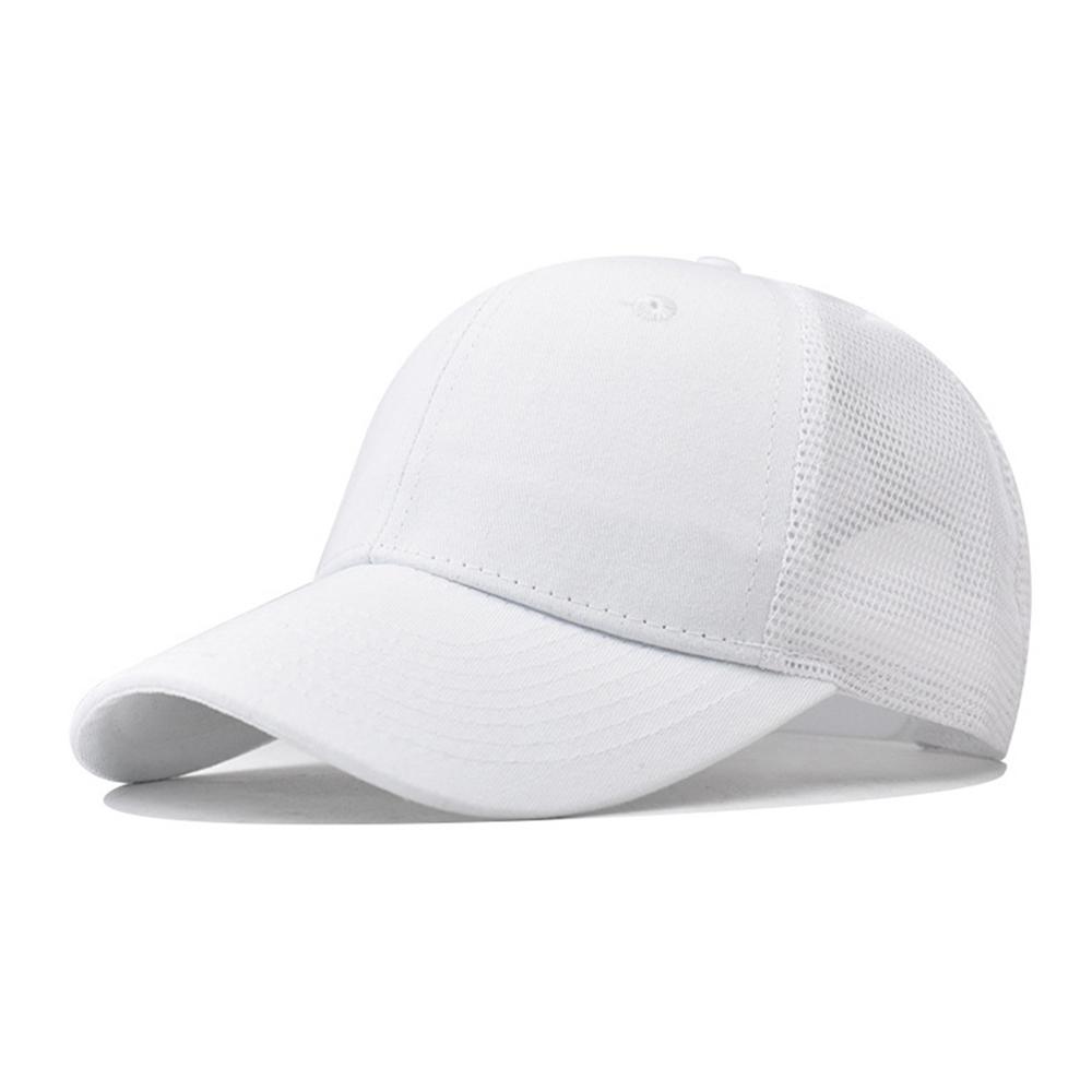 Хип-хопБейсбольная кепка для мужчин и женщин сетчатая кепка с неглубоким изогнутым карнизом, летняя шляпа унисекс, дышащая шляпа, теневая кепка, встроенная кепка