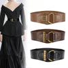 Fashion Women Belt Corset Dress Genuine Leather Luxury Designer Brand Cummerbunds Tight High Waist Women Large Size Belt EMA
