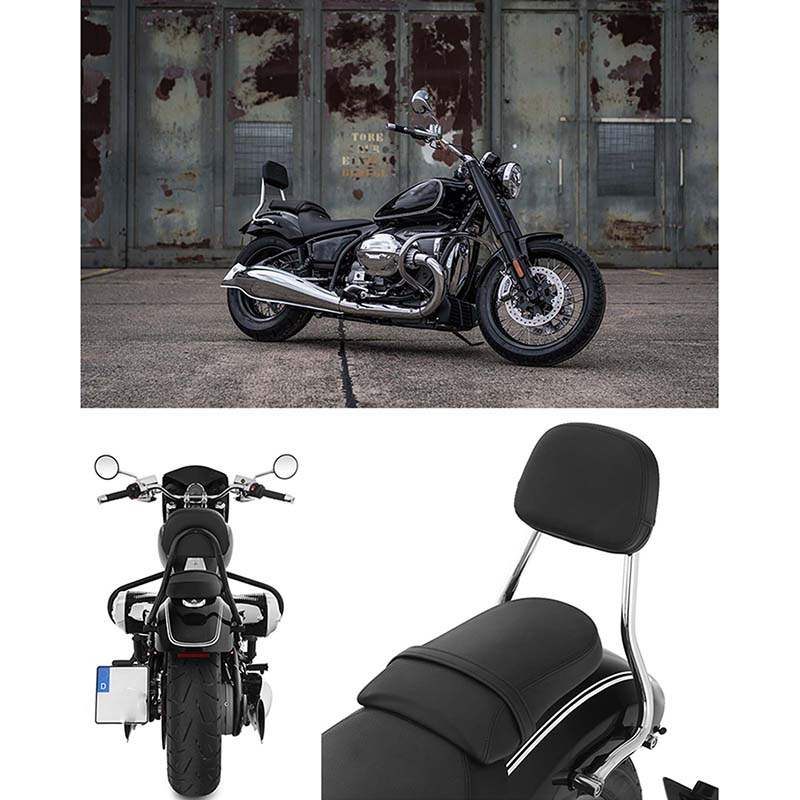 Подушка для спинки сиденья пассажира Sissy Bar для BMW R18 Classic R18 Мотоцикла Заднее сиденье Спинка Съемный держатель багажника для Круизера Туринга