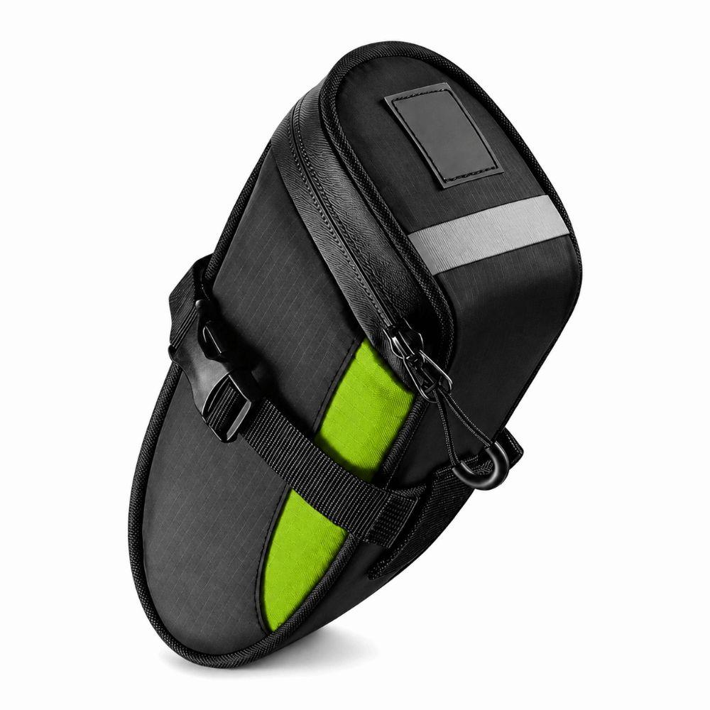 Waterproof Bike Saddle Bag with Reflective Bicycle Seat Bag Cycling Tail Bag Under Seat Storage