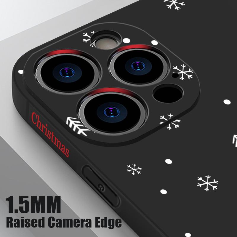 Матовый чехол-шнурок с рождественским узором для iPhone 16 Pro 15 14 Plus 13 12 Mini 11 Pro Max Xr Xs 7 8 Se мягкий тонкий чехол из ТПУ