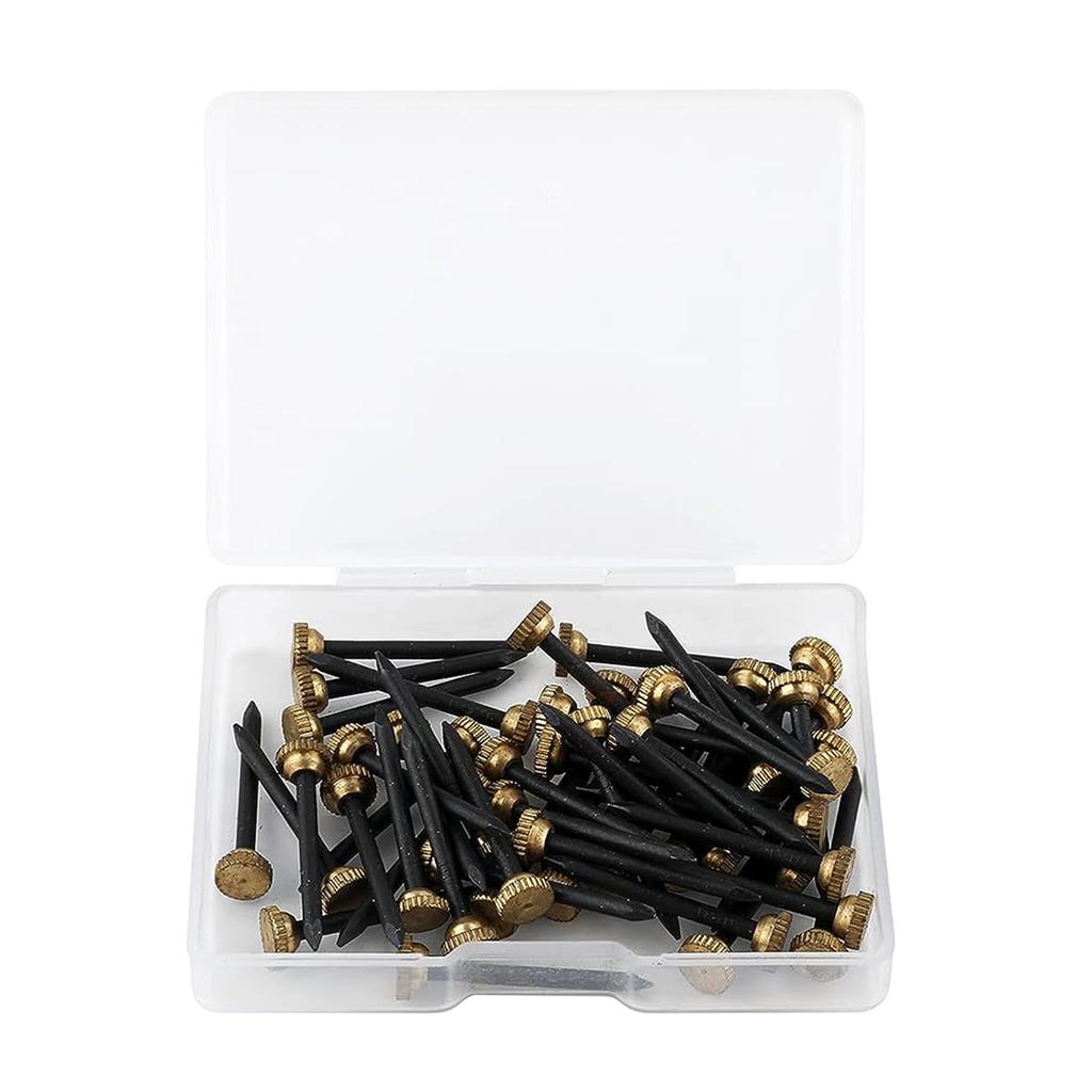 Upgraded Picture Frame Nails Pack of 50 Versatile Half-round Head Nails Picture Frame Tack Suitable for Various Surfaces