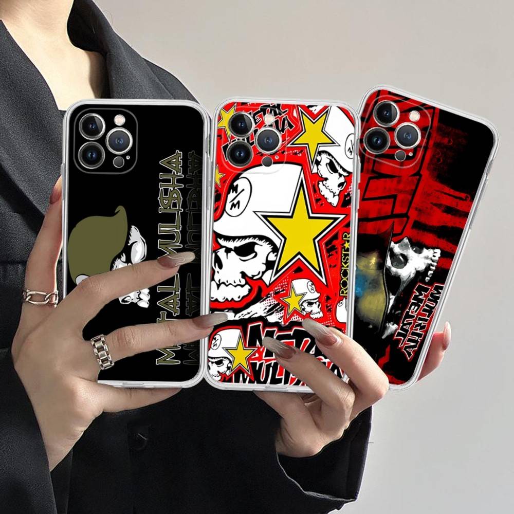 Металлический чехол Motocross Metal Mulisha для IPhone 17 16 15 14 13 12 Mini 11 Pro Max Прозрачный