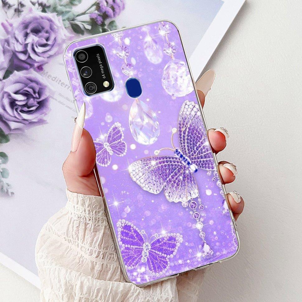 Cute Cat Caroon Cover For Samsung Galaxy A21s Case Soft Silicone Fundas Phone Cases For Samsung A 21s A21s SM-A217F Full Bumper