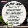 Металлическая табличка D Flat Zasady Domu Польские Правила Дома Винтажное Металлическое Настенное Искусство для Дома Кухни Семейного Декора Подарок