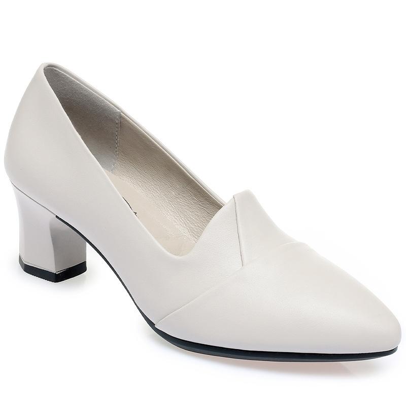 Модная женская крутая высококачественная легкая черная обувь-лодочки на высоком каблуке для офисной леди, классический комфорт, весенне-осенняя обувь из мягкой кожи