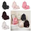 Daypack Three-piece School Bag Set Large Capacity Students School Bag Nylon Bow Backpack  Sport