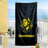 Doctor46 Customize Text Beach Towel High Absorbency Quickdry Suitable For Swimming Gym Camping Yoga Vacation