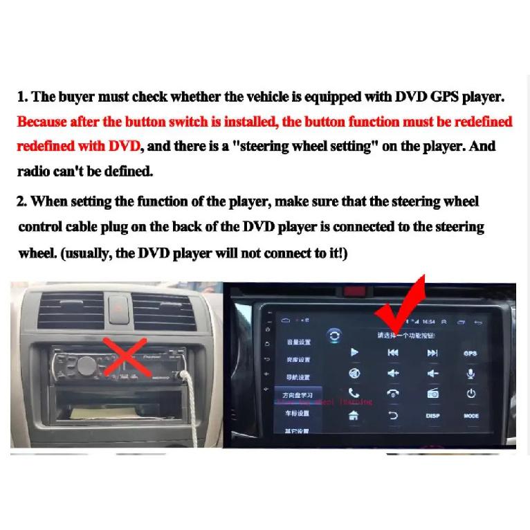 BINGWFPT Steering Wheel Buttons For Hyundai Tucson 2015-2019 Steering Wheel Cruise Control Button Switch 96720D3200