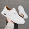 Breathable White Shoes Men's Shoes with Youth Board Shoes, Korean Fashion Trend Casual Shoes