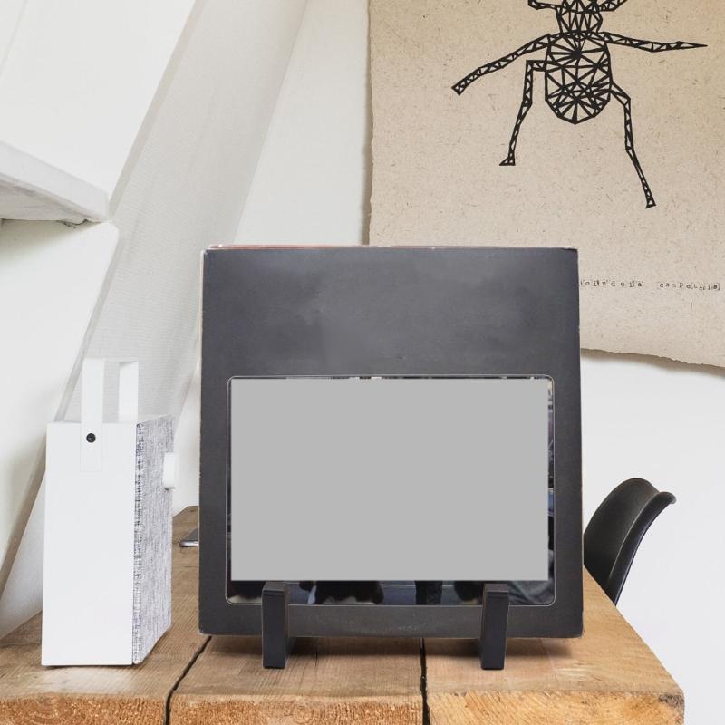 Vintage Style Iron Storage Shelf For Music Albums And Art Decors Practical Metal CDs Holder Display Cabinet