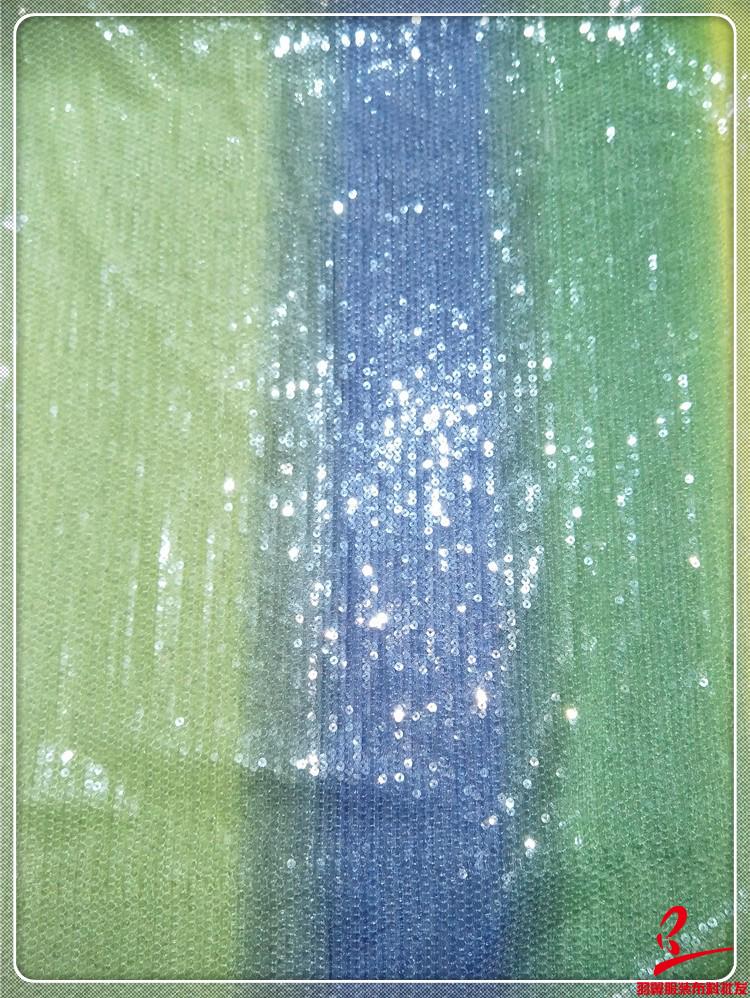 Super Sheer Silver Sequin Silk Gingham Chiffon Brocade Fabric for Dance Costumes