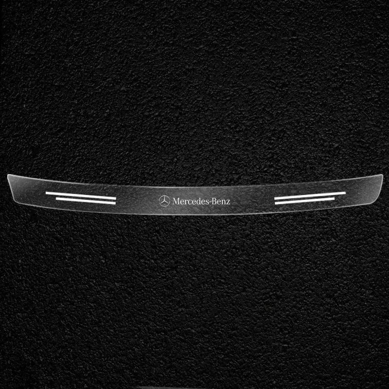 vkhzm9 2025 New Car Rear Bumper Trunk Sill Transparent Protector Sticker For Mercedes Benz B/C/E/S Class A Class C200L GLC GLE CLA acce