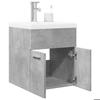 VidaXL Set of Bathroom Furniture 2 Pcs Concrete Grey 3324857