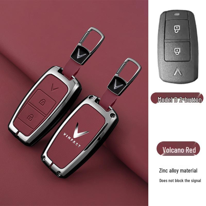 Китайский чехол для ключа для Vinfast Zhonghua V5 Junjie H530 - Металлический корпус с пряжкой от потери
