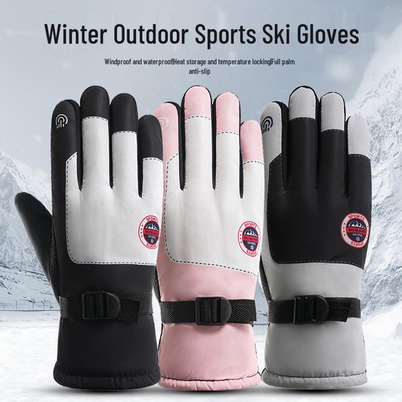 Newcomer Offer: Fleece-Lined Waterproof Ski Gloves for Men & Women - Extra Thick, Non-Slip, Outdoor Warmth
