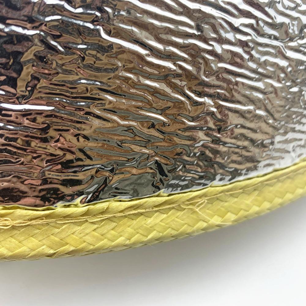 Heat Insulation Bamboo Weave Hat Wide Brim Tea Picking Cap Outdoor Dry Farming Planting