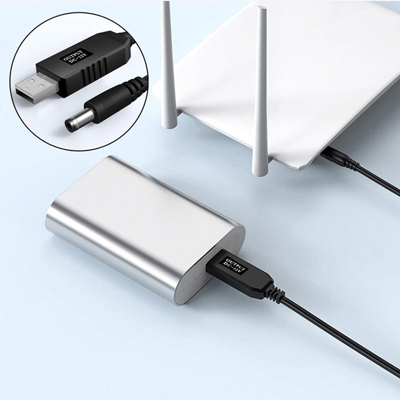 Кабель-коннектор Wifi к павербанку Dc 5V к 12V USB-кабель повышающий преобразователь повышающий шнур для Wi-Fi роутера модема вентилятора динамика