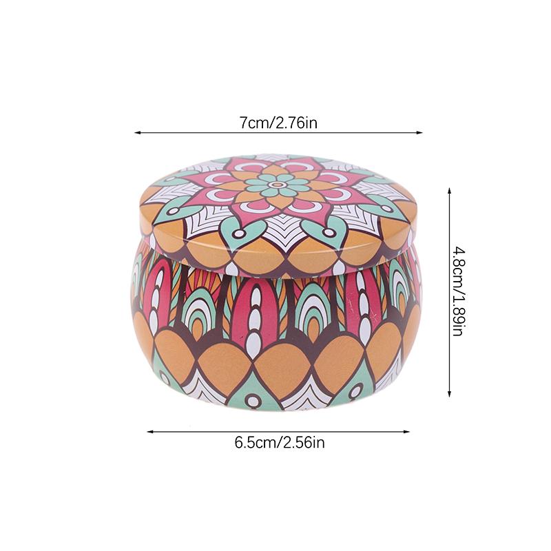 Винтажная жестяная банка для свечей, конфет, печенья, коробка для хранения сухих специй, подходящая для самостоятельного изготовления свечей, косметической мази, Рождество