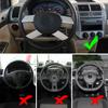 Car Interior Steering Wheel Trim Cover Sequins for VW Polo 2004 2005 2006 2007 Car Interior Decoration Trim Sticker Accessories