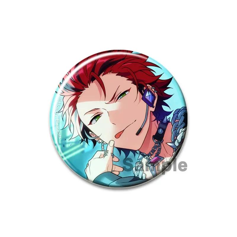32/44/58 мм Ensemble Stars Idol Брошь Круглая мультяшная косплей-брошь Akehoshi Yuuki Fushimi Narukami значки на лацкан для рюкзака Подарочный аксессуар