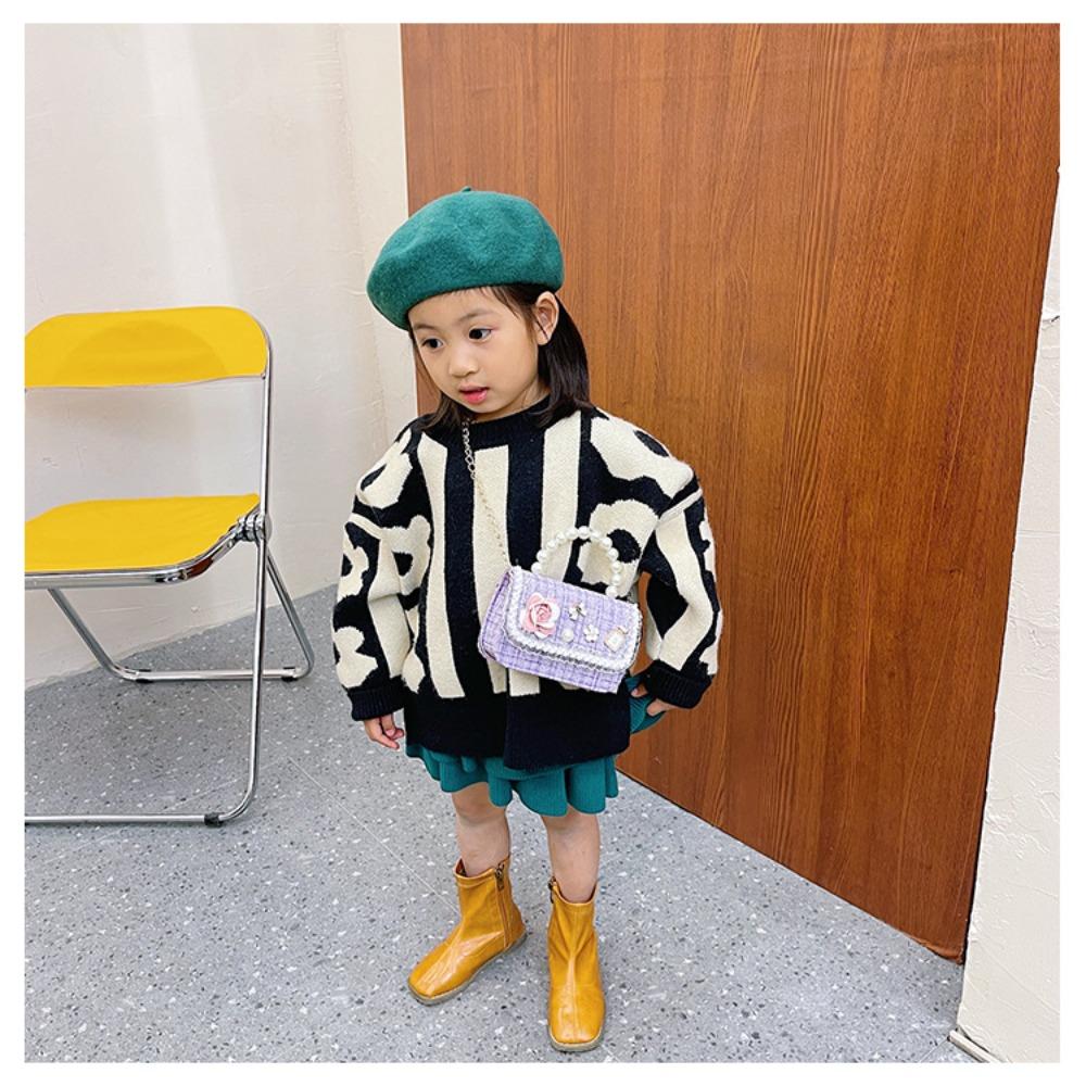 Сумки через плечо с цветочным декором Мини-сумка через плечо Новая детская сумочка для девочек