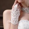 Lace Gloves Wedding Dress Decoration Elegant Beaded Crochet  Marry Accessories Sequin Applique Bride Fingerless Gloves Hot