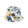 Пляжная шляпа с принтом животных и большими полями для защиты от солнца, детская кепка-панама, детская шляпа-ведро для отдыха на природе, весна-лето