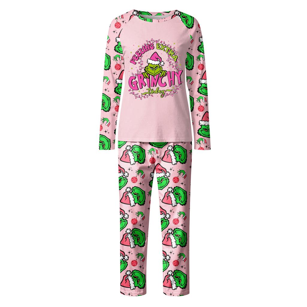 Мультяшный принт с буквами, семейный комплект с длинным рукавом, костюм родитель-ребенок, домашний костюм, осень