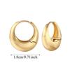 Elegant Circle Earrings 925 Silver Needle Silver Ear Buckles Brilliant Golden Round Earrings  Girls