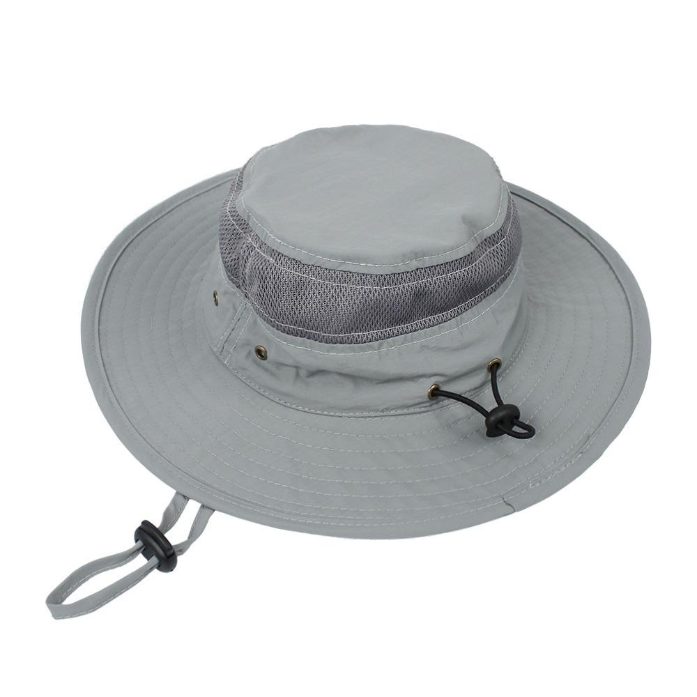 UV Protection Children's Mesh Bucket Hat Adjustable Beach Playing Hat for Boys & Girls