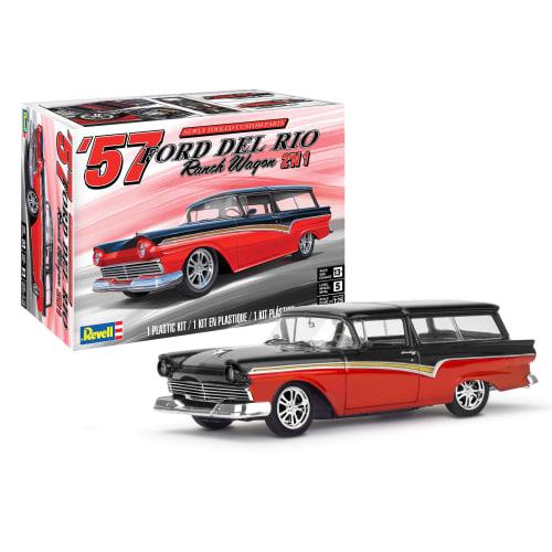 Revell 14548 '57 Ford Del Rio Ranch Wagon 2'N1 1:25 Scale 197-Piece Skill Level 5 Model Building Kit