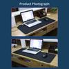 Extra Large Table Pad With Rgb Lighting, Thickened Mouse Pad In Pure Black, Cool