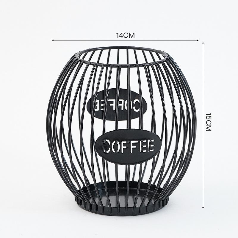 Скандинавский стиль Coffee Mate Iron Coffee Shop Counter Open Display Rack Организатор для кофейных капсул