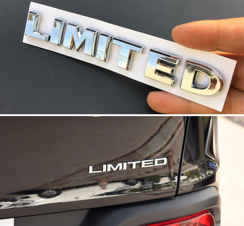 New 1Pcs 3D Metal LIMITED Car Side Fender Rear Trunk Emblem Badge Sticker Decals For JEEP Wrangler Compass Commander Cherokee AMR1