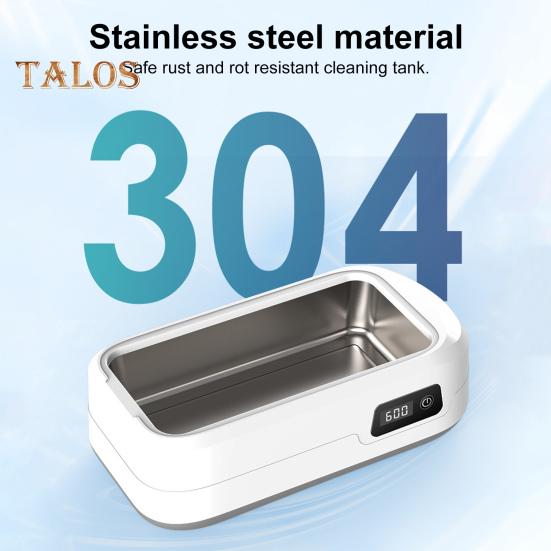 Ультразвуковая чистящая машина 49000 Гц Wave Deep Clean 640 мл Раковина из нержавеющей стали 4 режима Очки Ювелирные изделия Ежедневный очиститель предметов