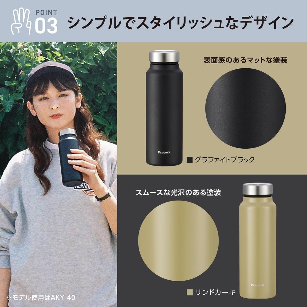 A Delicious Temperature for a Long Peacock Thermos Industry Water Bottle 600ml Web Exclusive Color Sand Water Bottle Large Capacity My Bottle Easy To