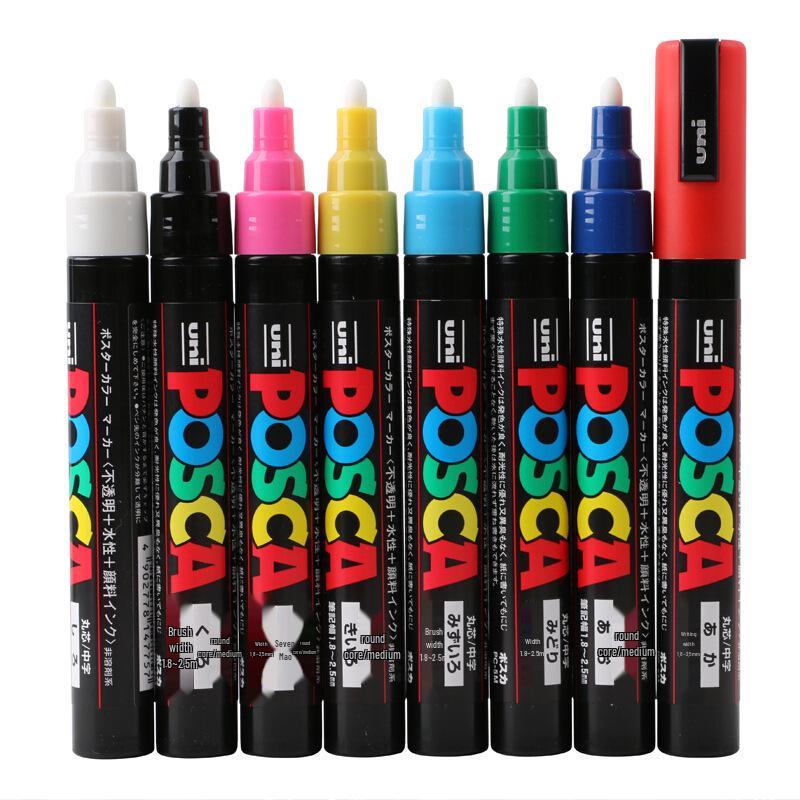 Маркер-краска Mitsubishi UNI POSCA PC-5M Белый для плакатов - Для больших объемов обращайтесь в службу поддержки