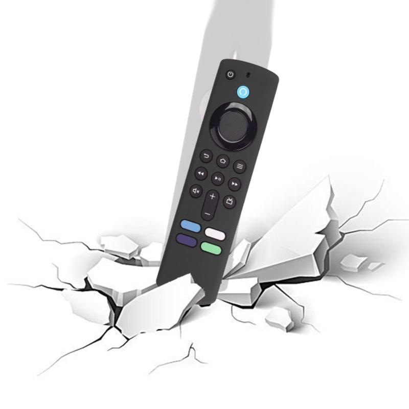 Remote Control Silicone Cover For Fire TV Stick Anti Slip Silicone Protective Case With Lanyard 3rd Gen