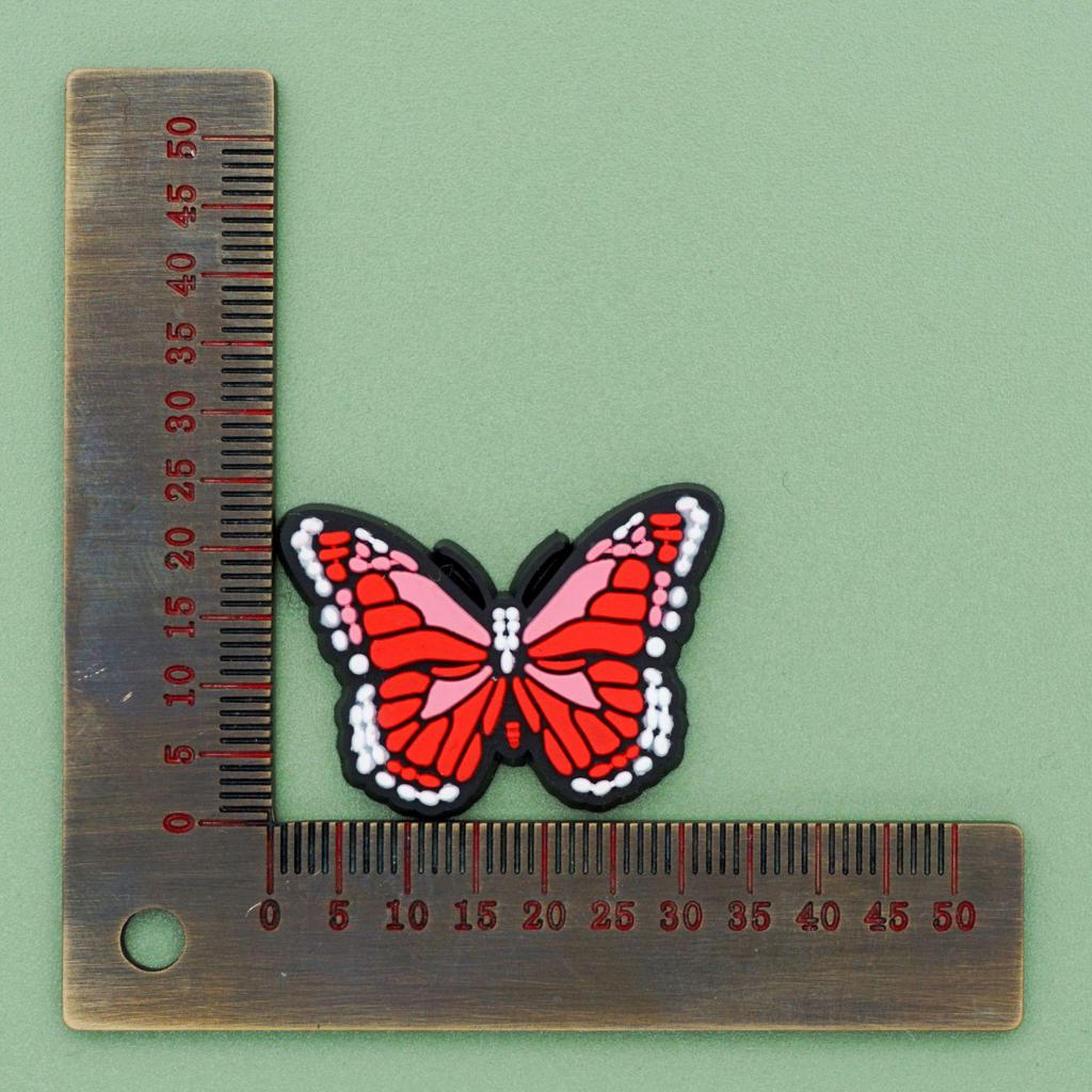 Пряжки для украшения обуви в виде бабочек и цветов для садовых клогов